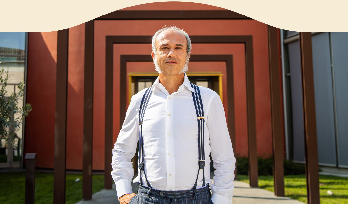 man standing in mutti factory