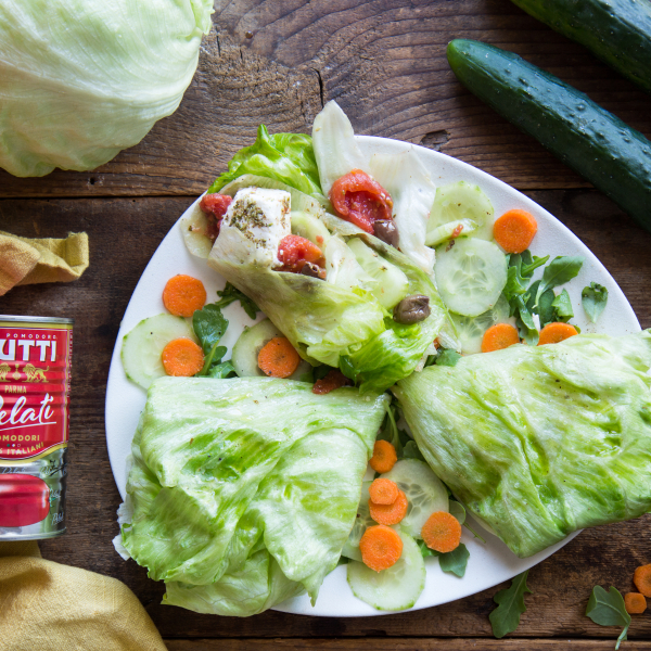 Lettuce and Mozzarella Wraps (Wraps con Lattuga e Mozzarella)