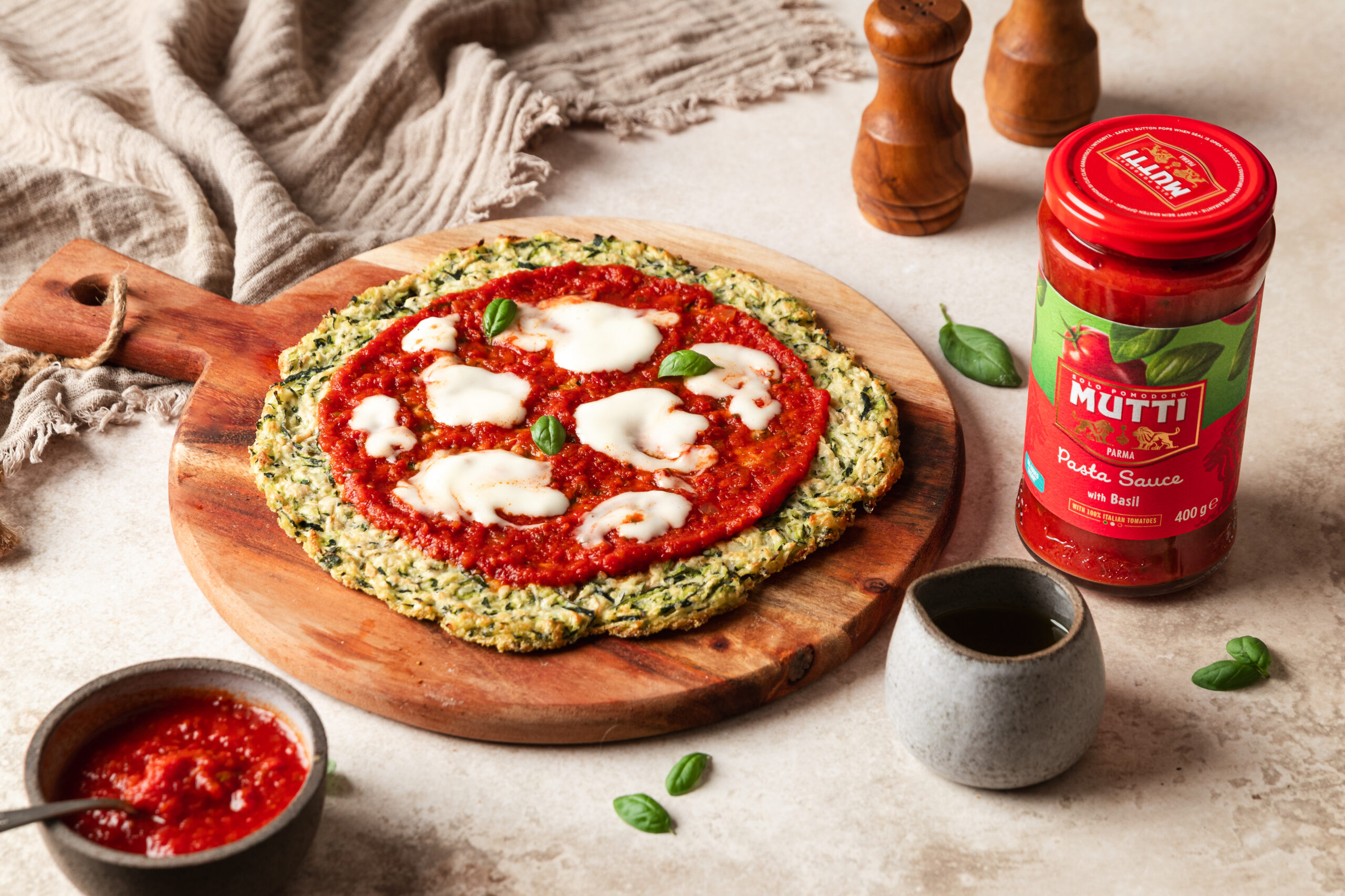 Gluten-free Zucchini pizza