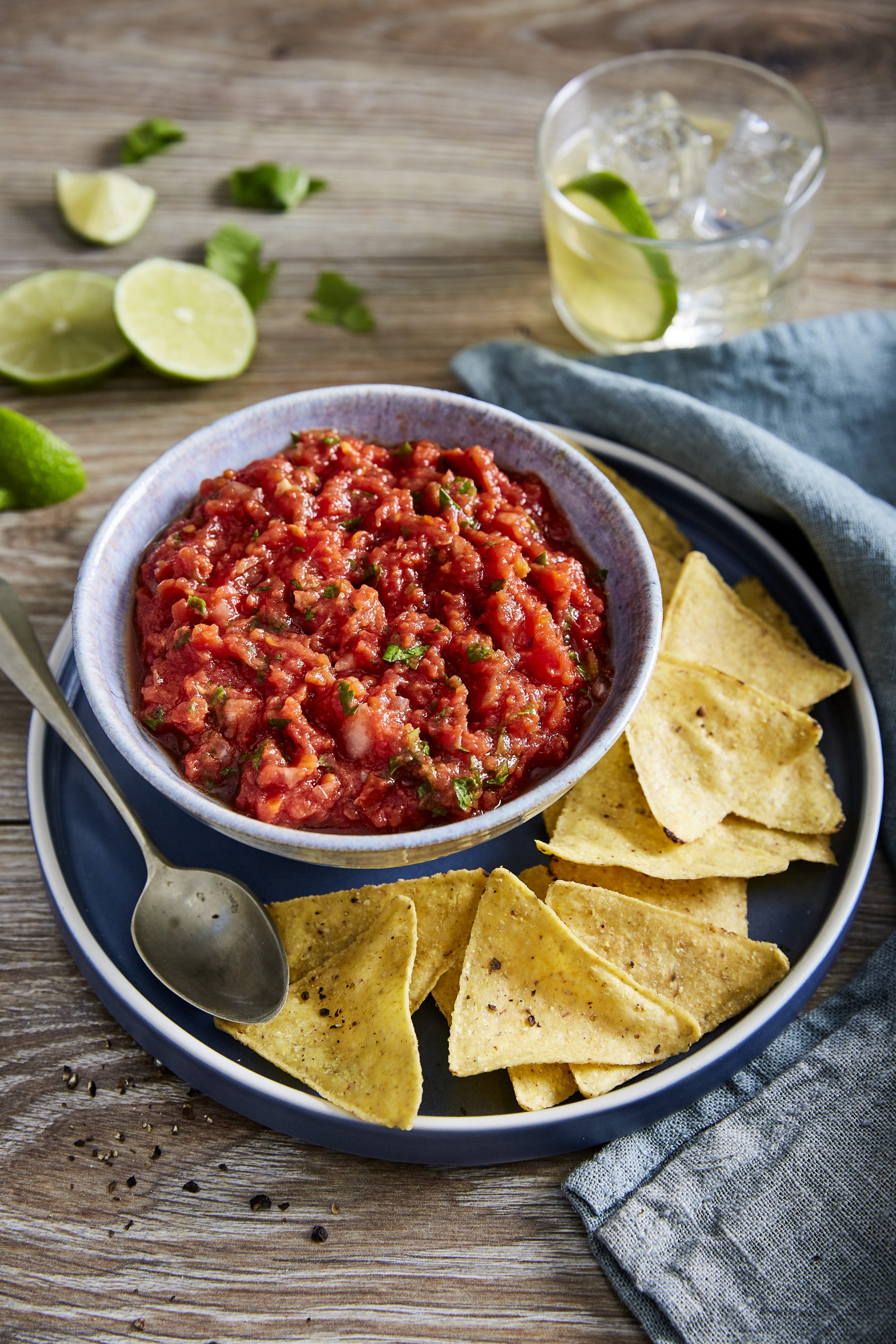 Mexicansk salsa med finthakkede tomater