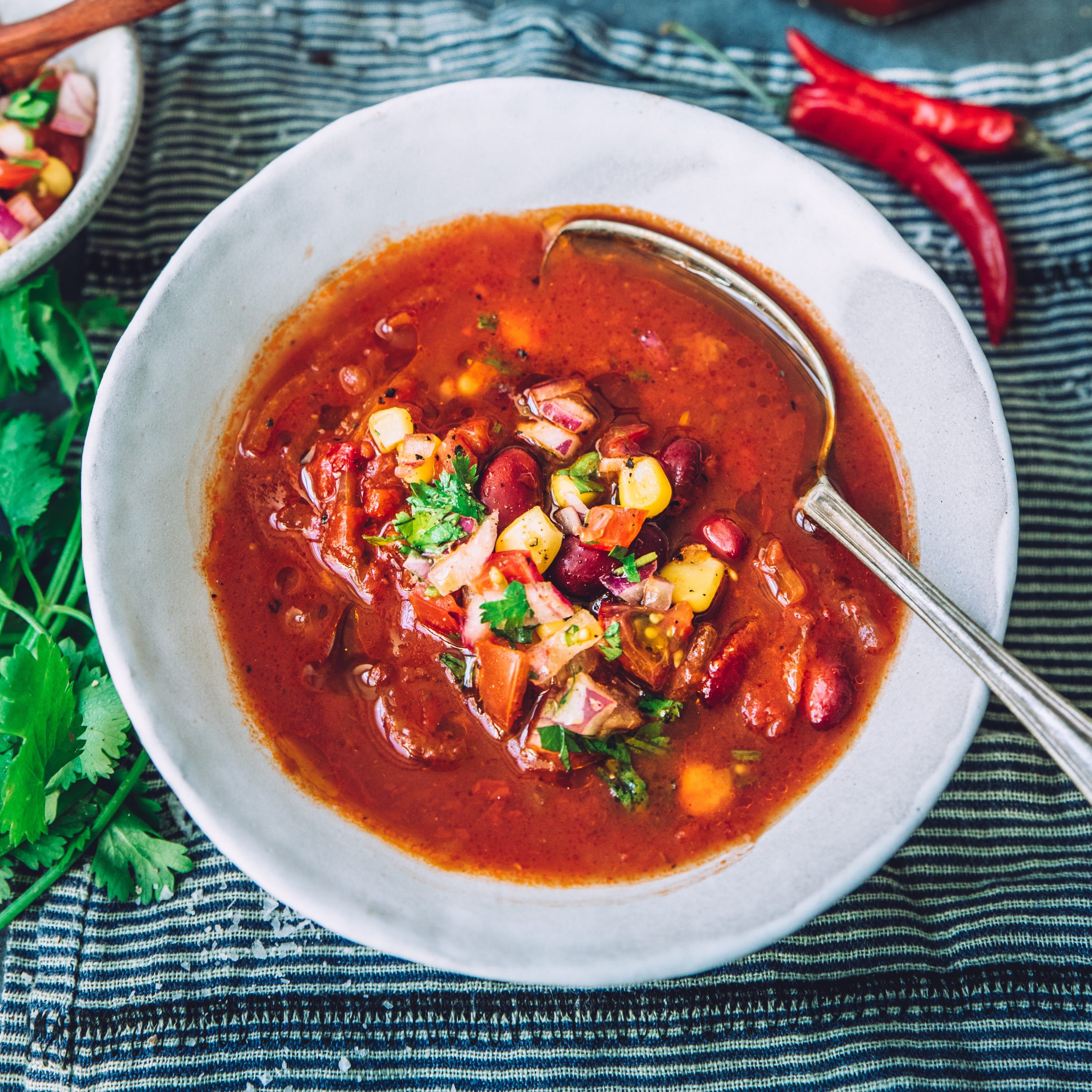 Mexicansk tomatsuppe med tomatsauce