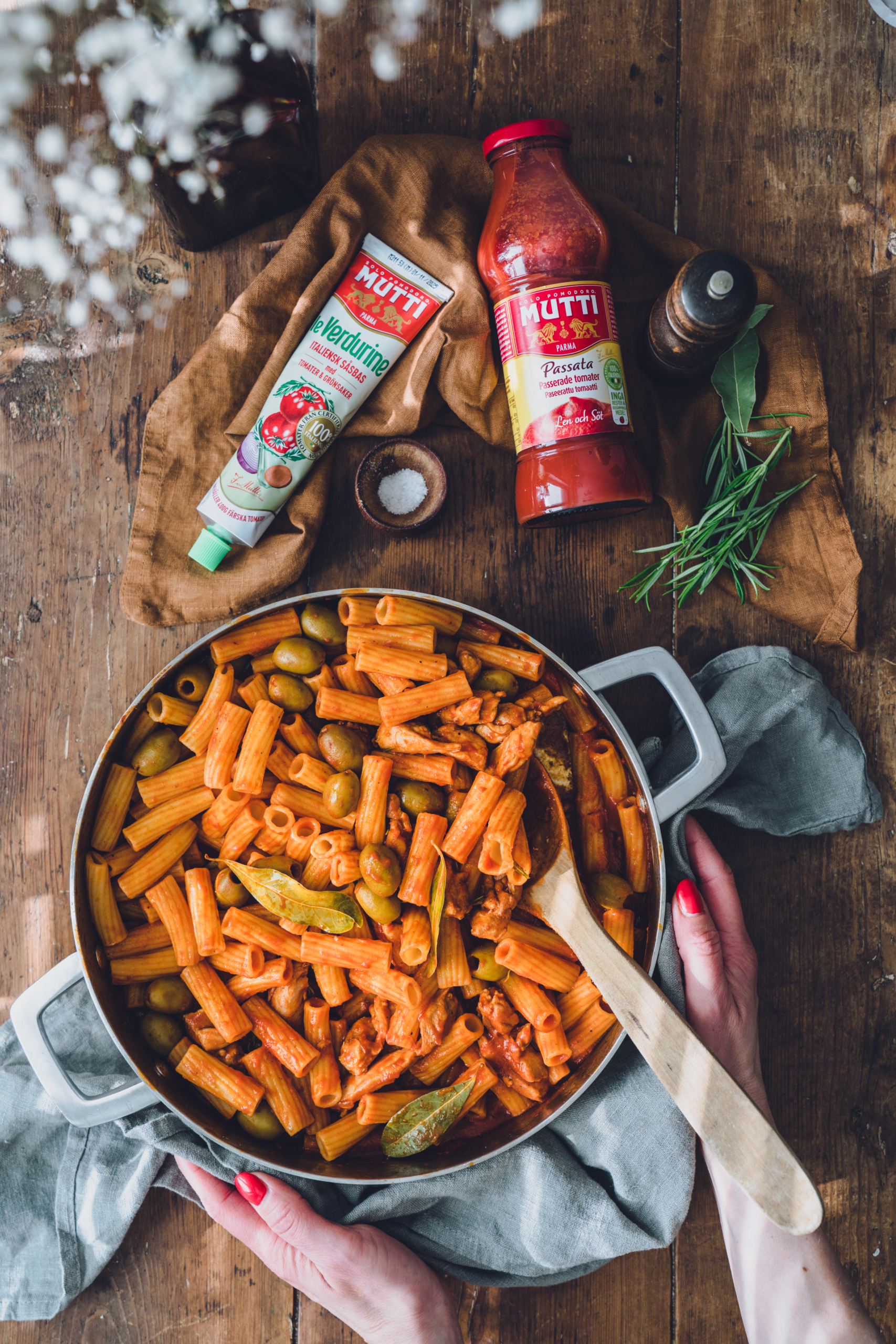 Kylling Cacciatore Pasta