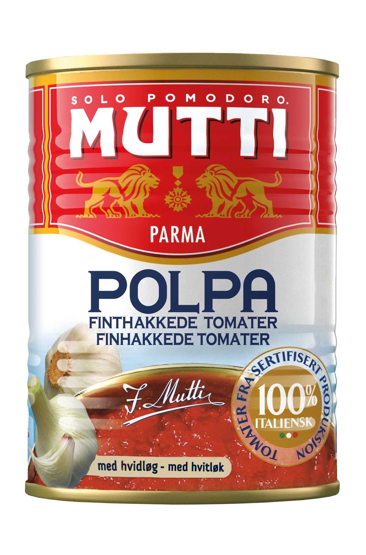 Knuste tomater med hvitløk