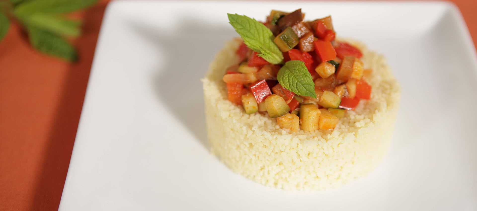 Vegetarcouscous med grønsker