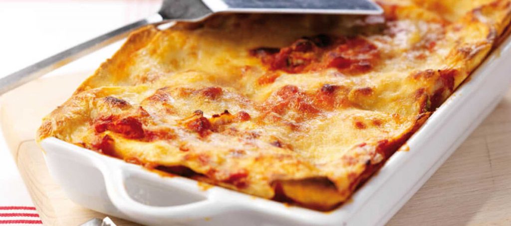 Vegetarisk speltlasagne Vegetarisk speltlasagne