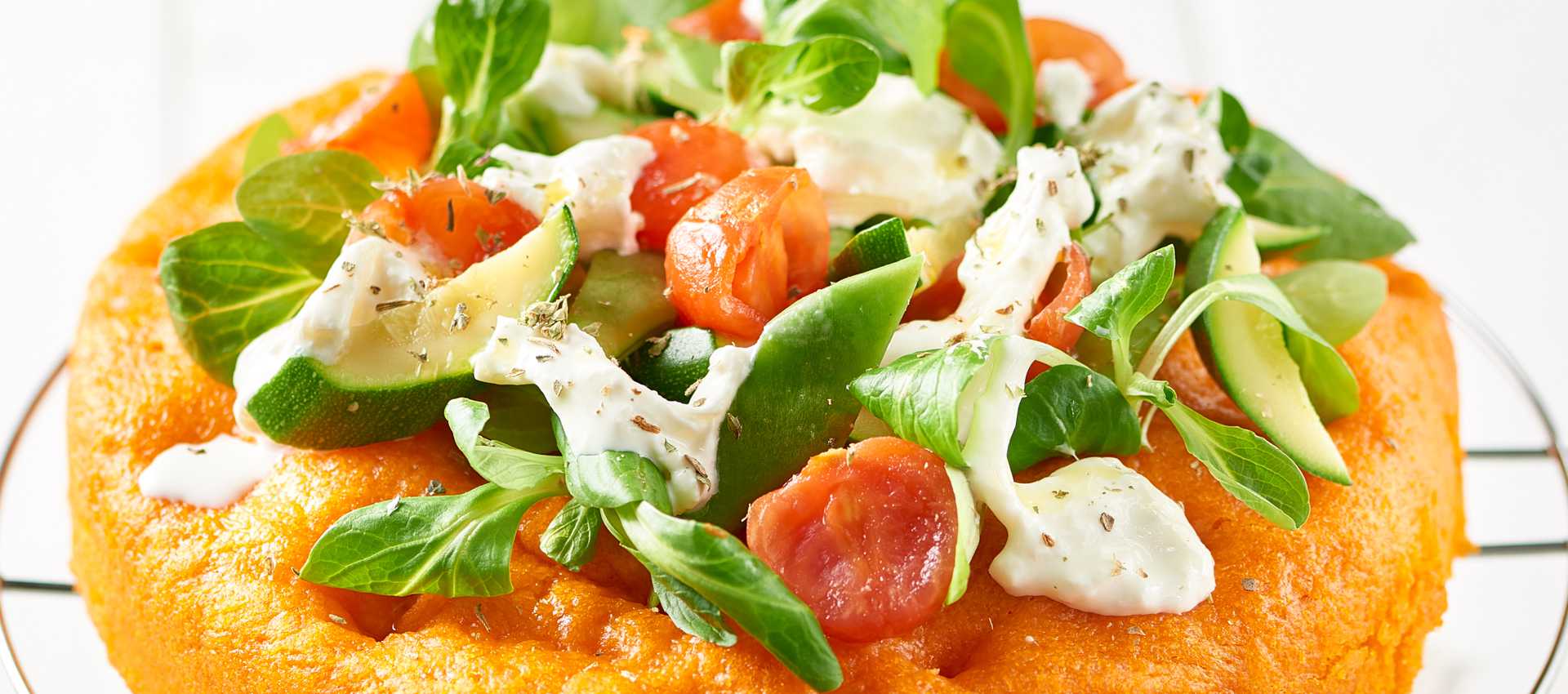 Foacaccioa med tomat og mozzarella