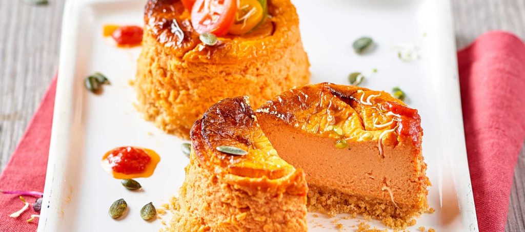 Ostekake med tomat og robiola Ostekake med tomat og robiola