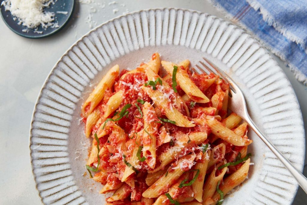 Penne arrabbiata Penne arrabbiata