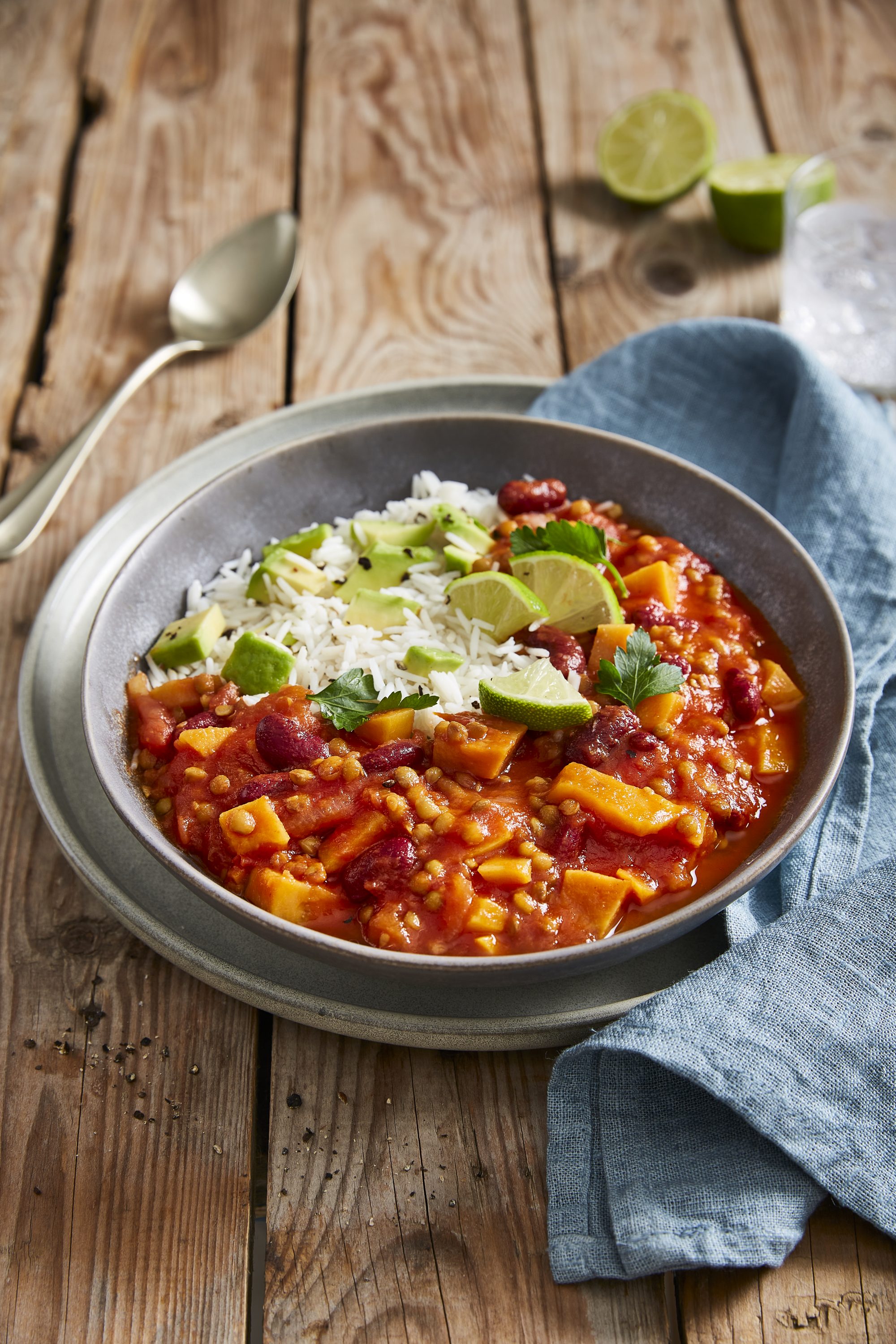 Chili sin carne med Mutti Hele flådde tomater