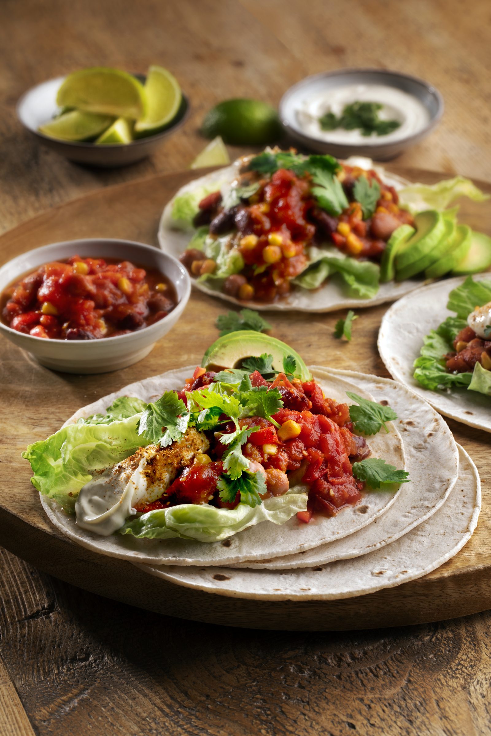 Fredagstortillas med vegetarfyll