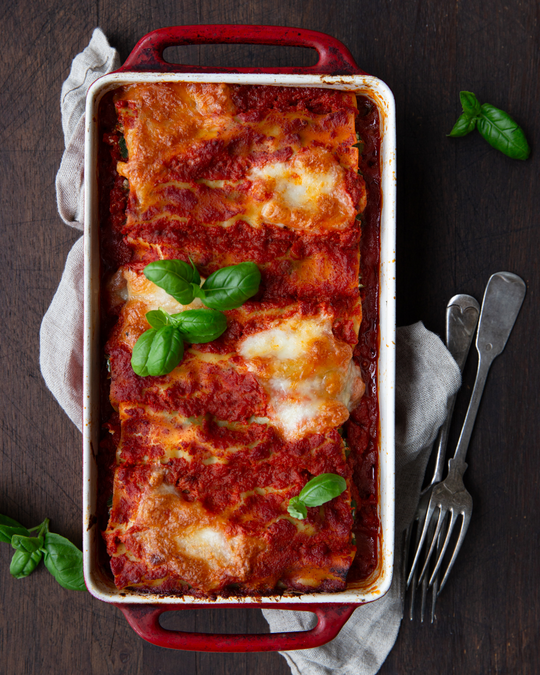 Cannelloni med spinat og ricotta