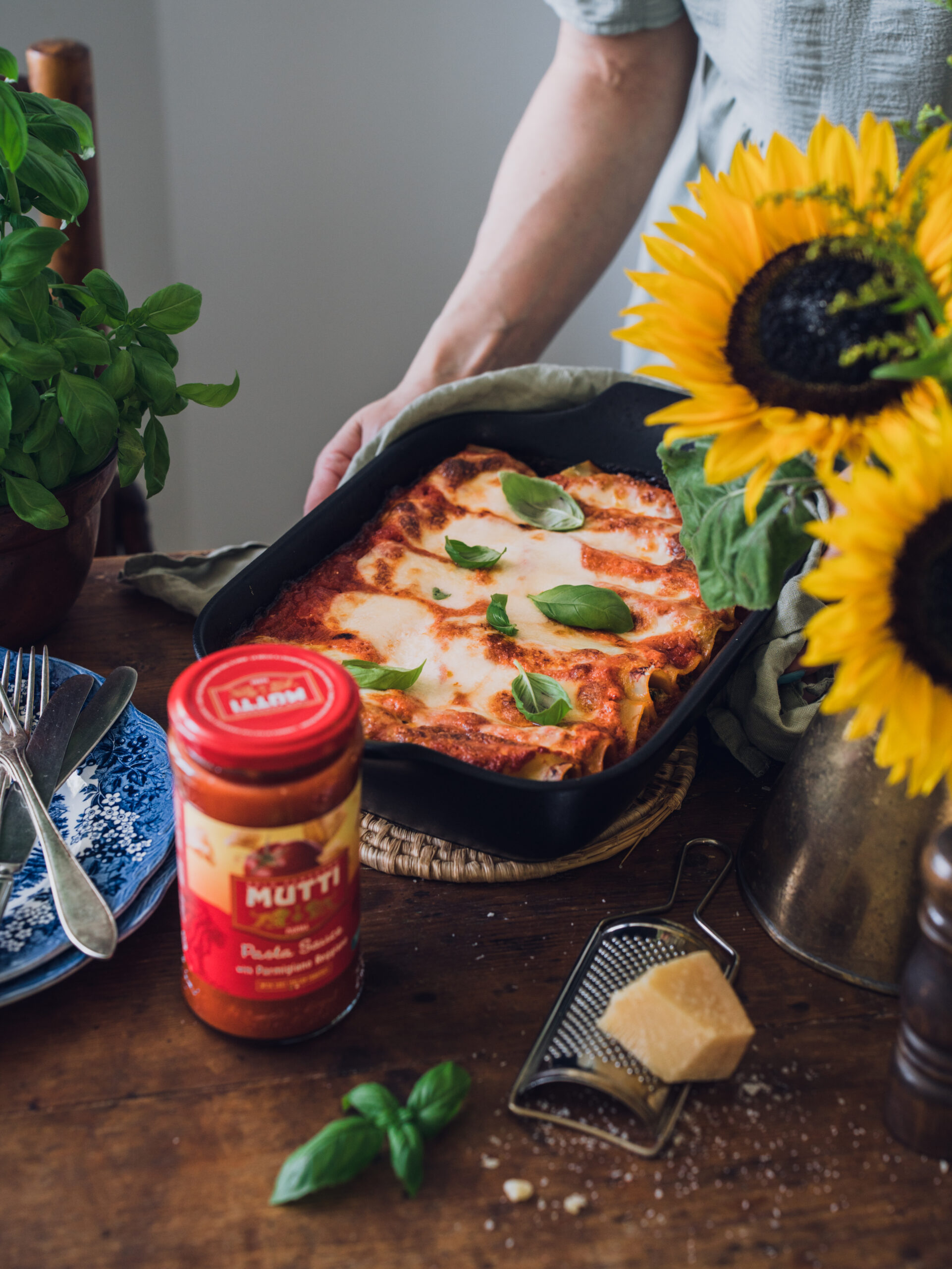 Gryterett med spinat, ricotta og cannelloni
