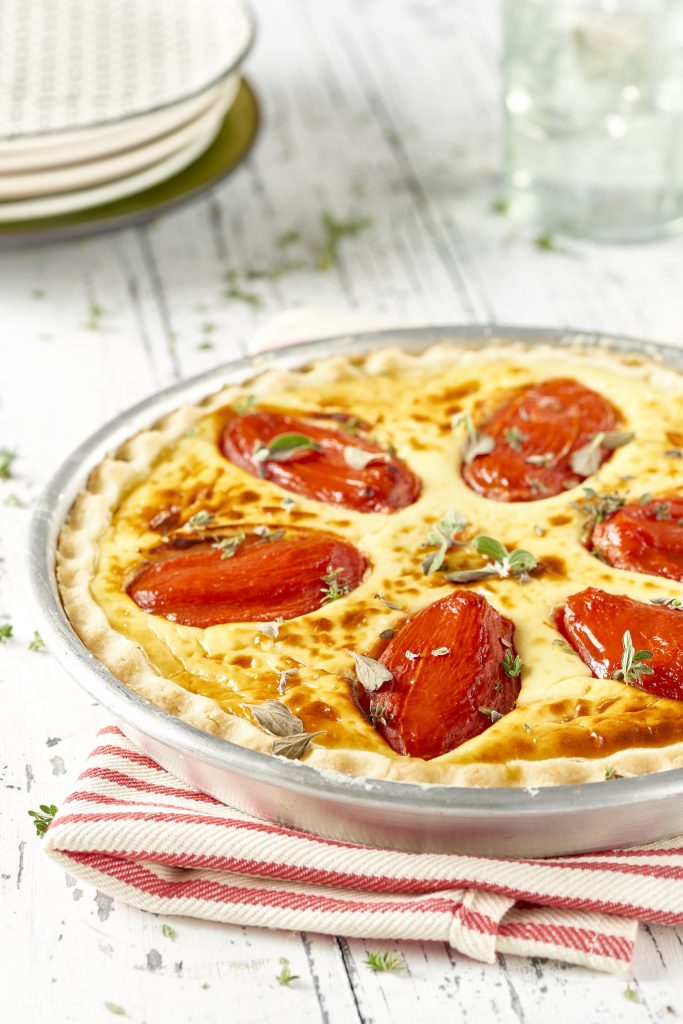 Ostquiche med tomat Ostquiche med tomat