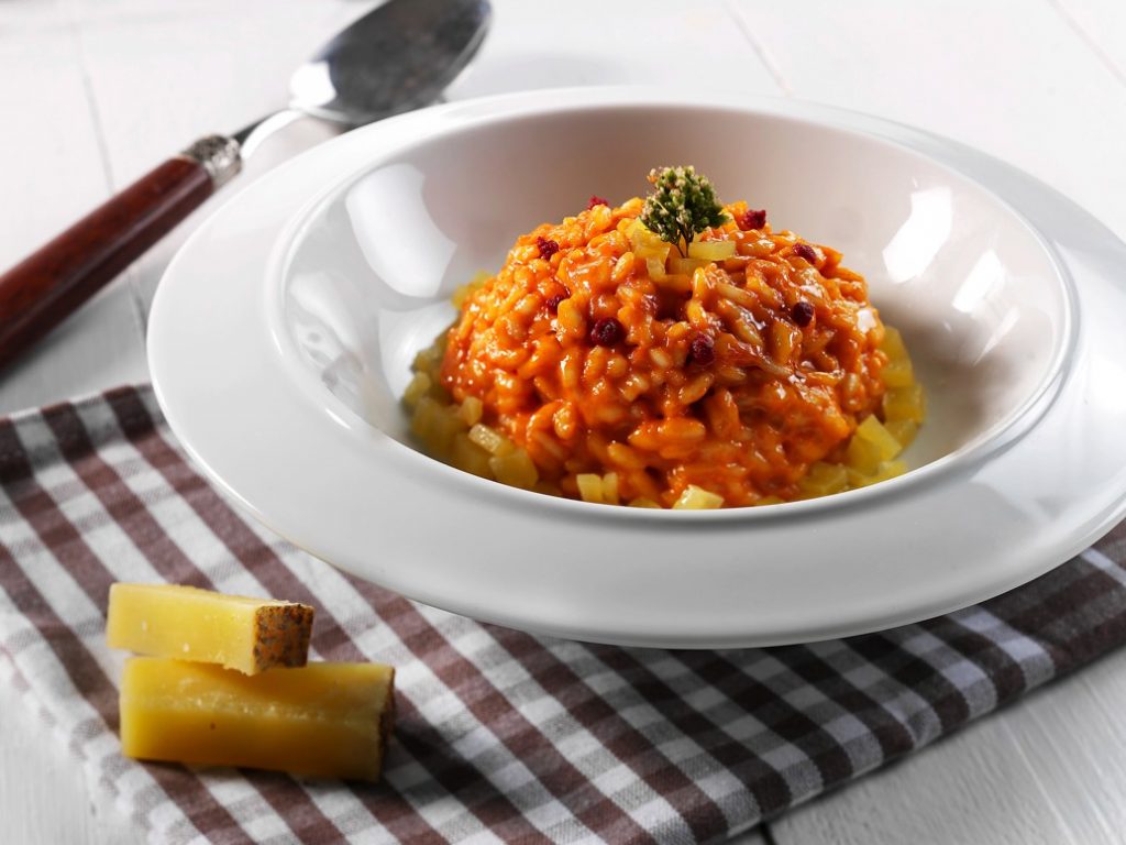 Risotto med fäbodsost Risotto med fäbodsost