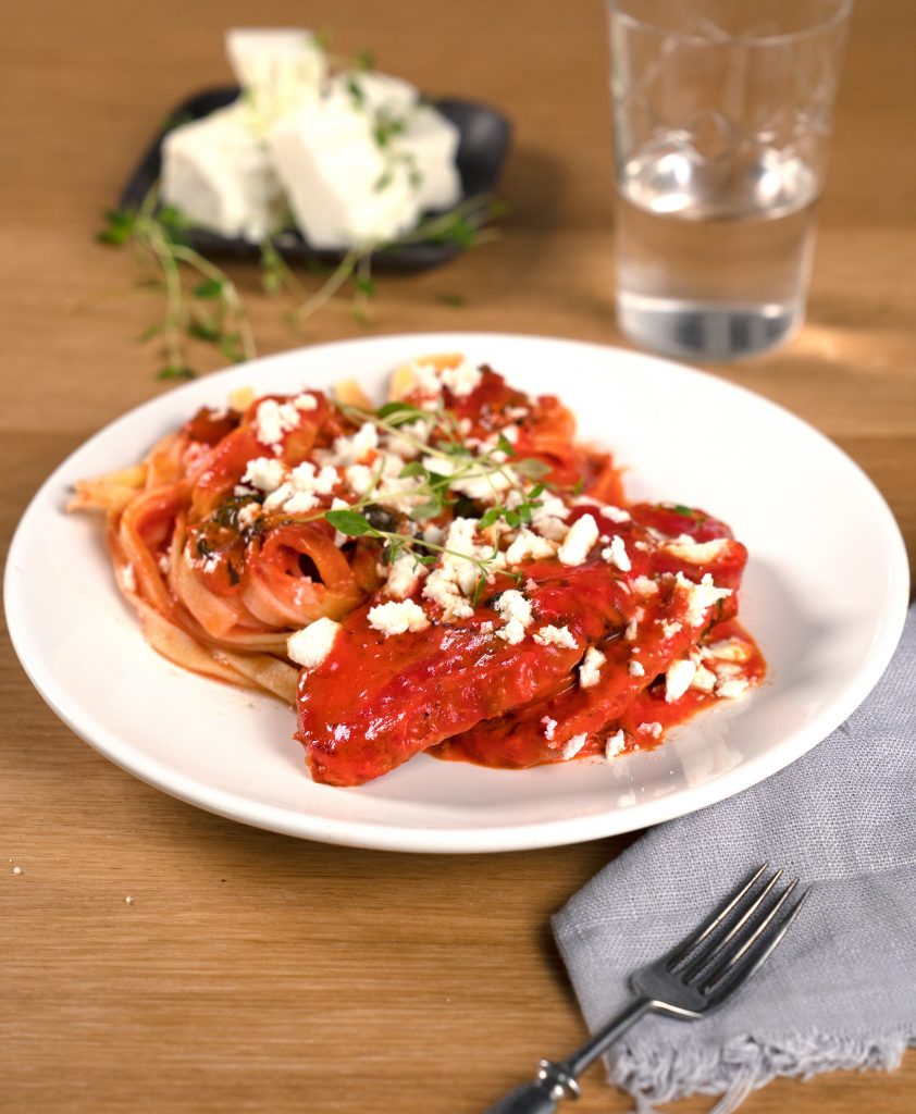 Fläskfilé i tomatsås Fläskfilé i tomatsås