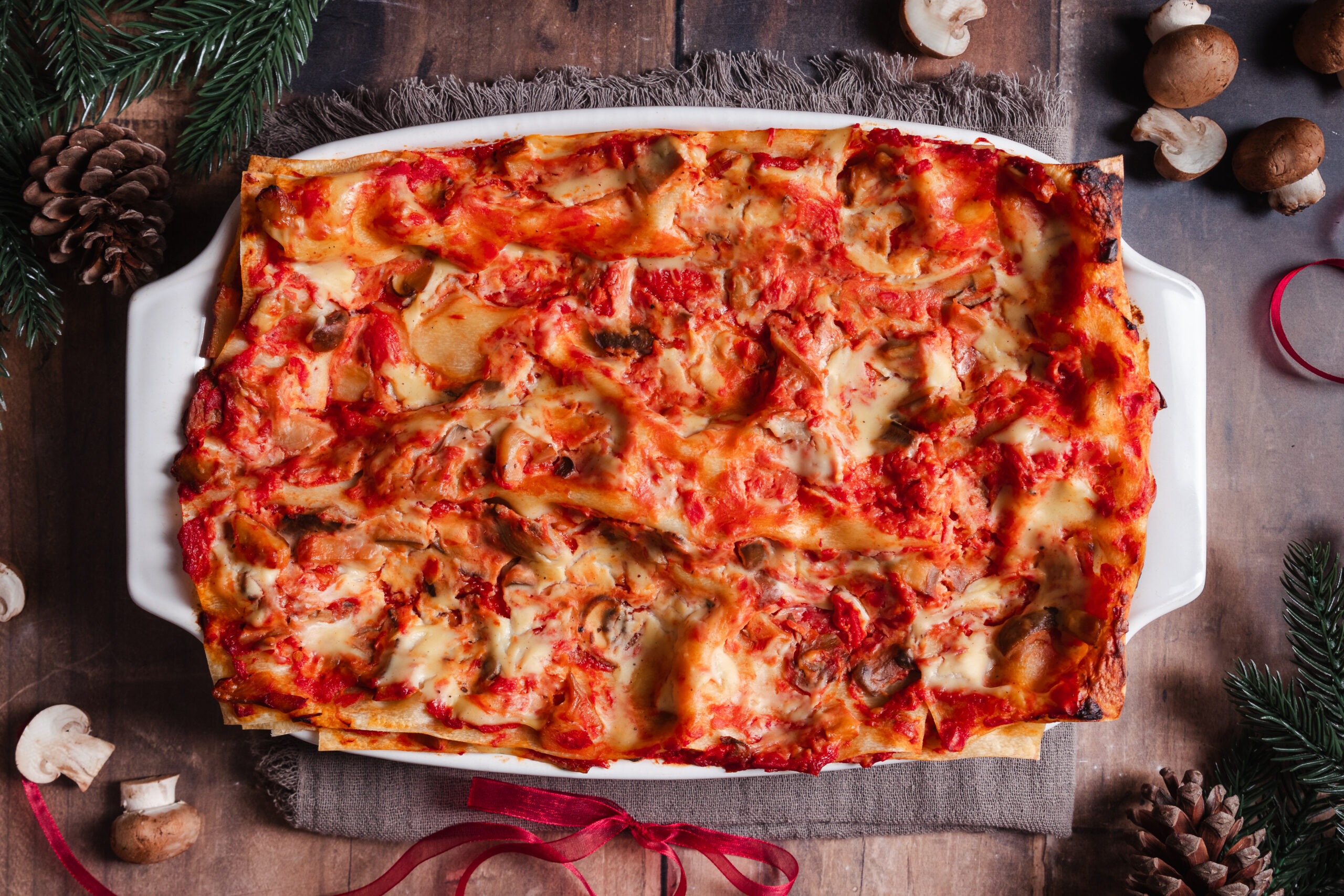 Vegansk svamplasagne