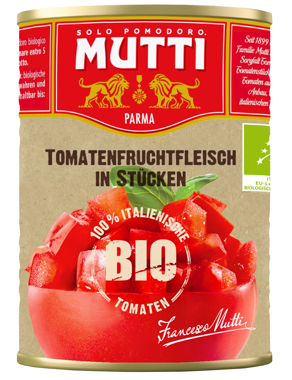 Bio-Tomaten in Stücken Bio-Tomaten in Stücken