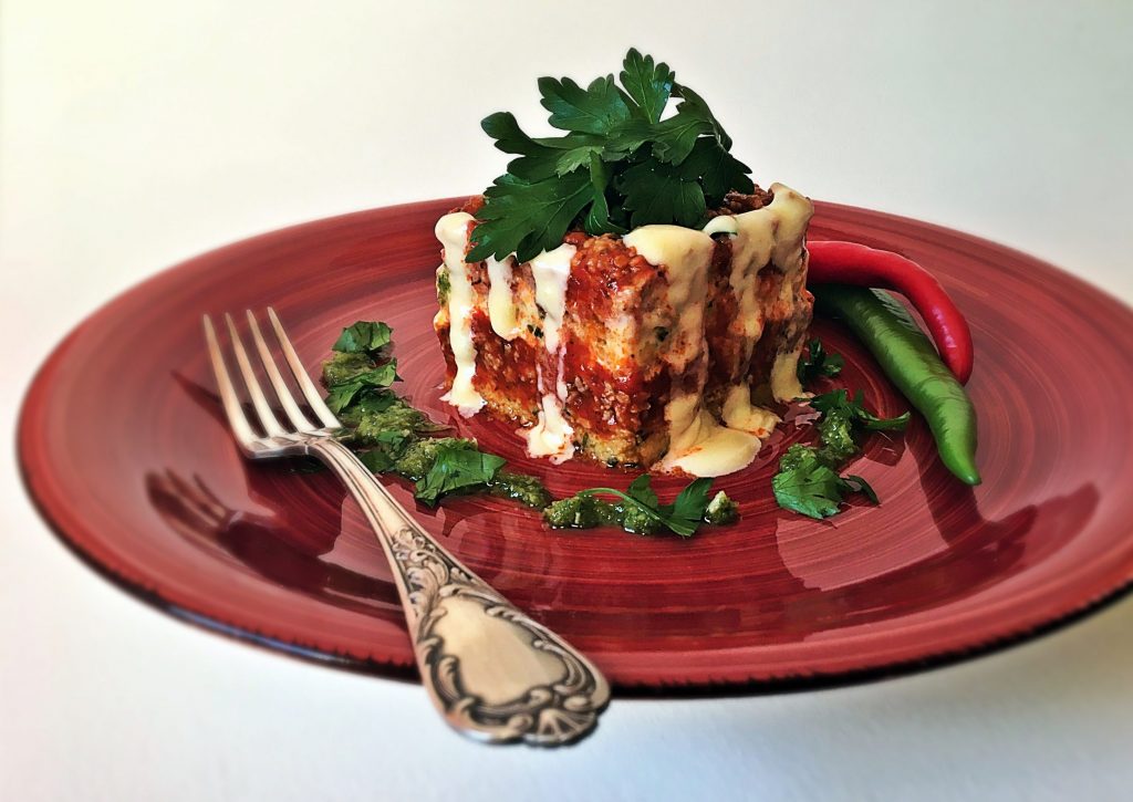 Polenta-Lasagne mit Bolognese Polenta-Lasagne mit Bolognese