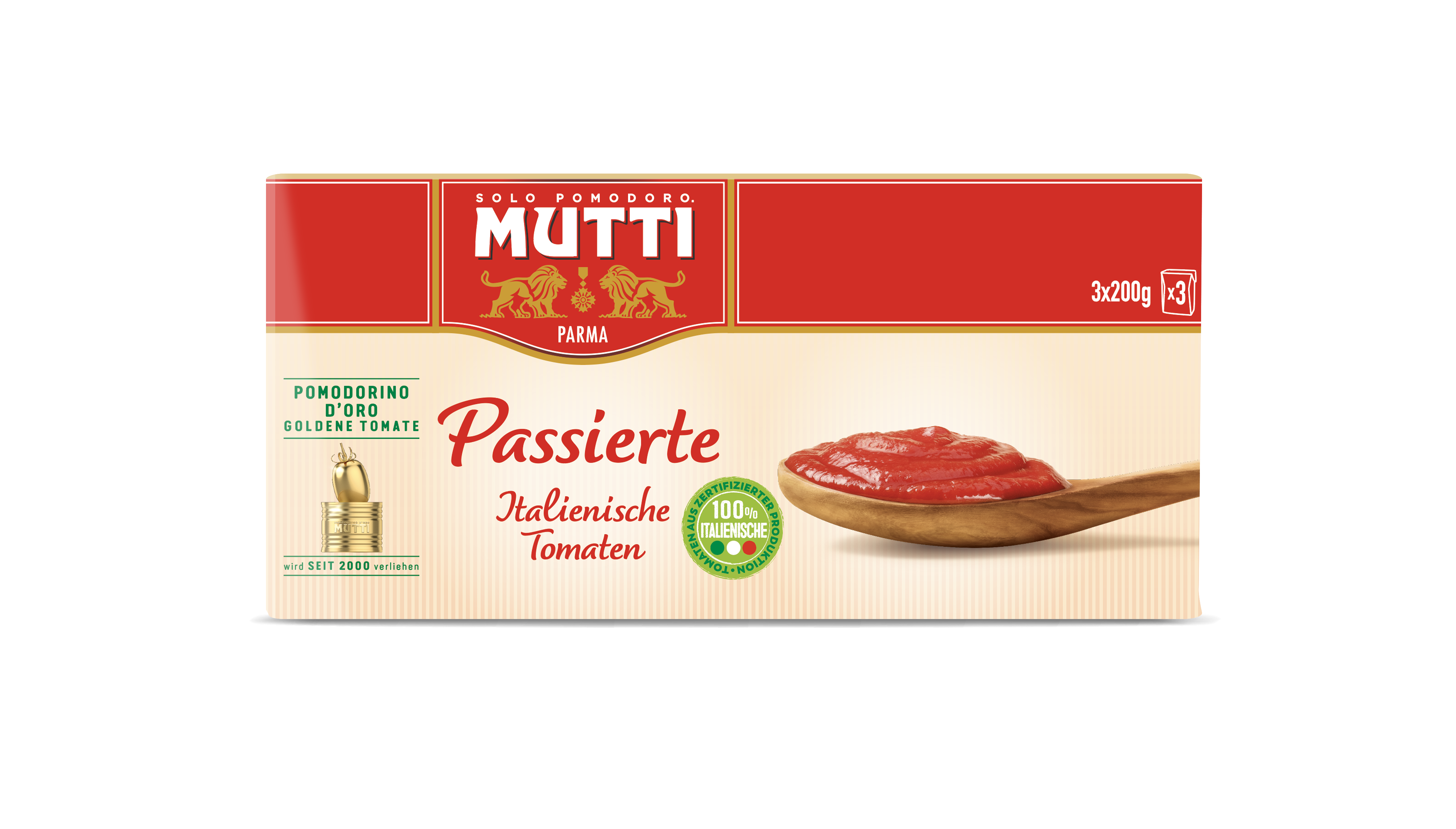 Passierte Tomaten in praktischer 3X 200g Tetra-Verpackung