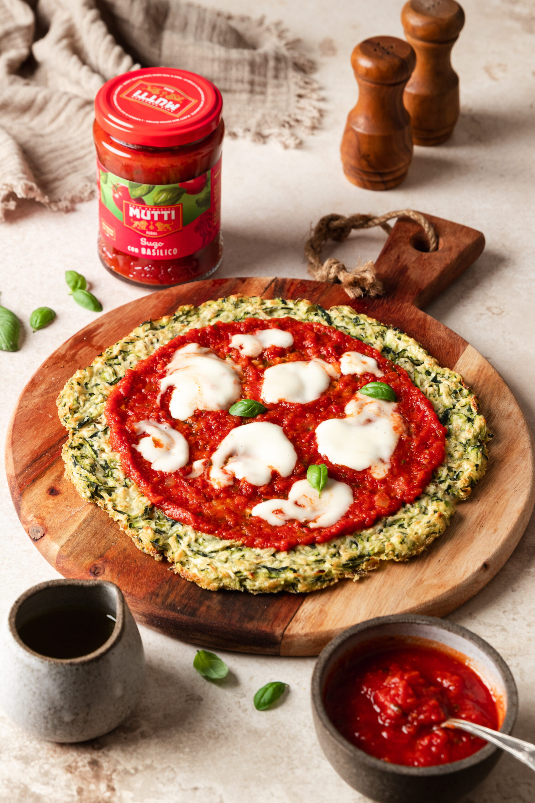 glutenfreie Zucchini-Pizza