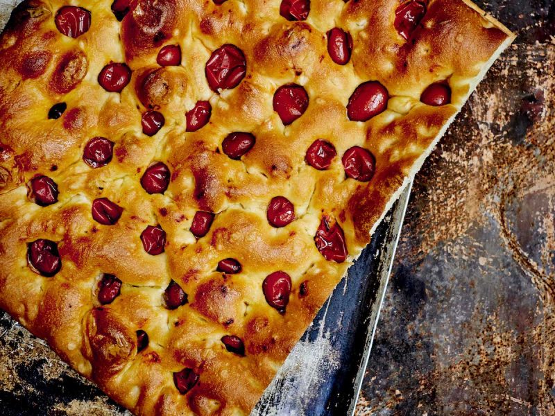 Foccacia aux tomates cerises