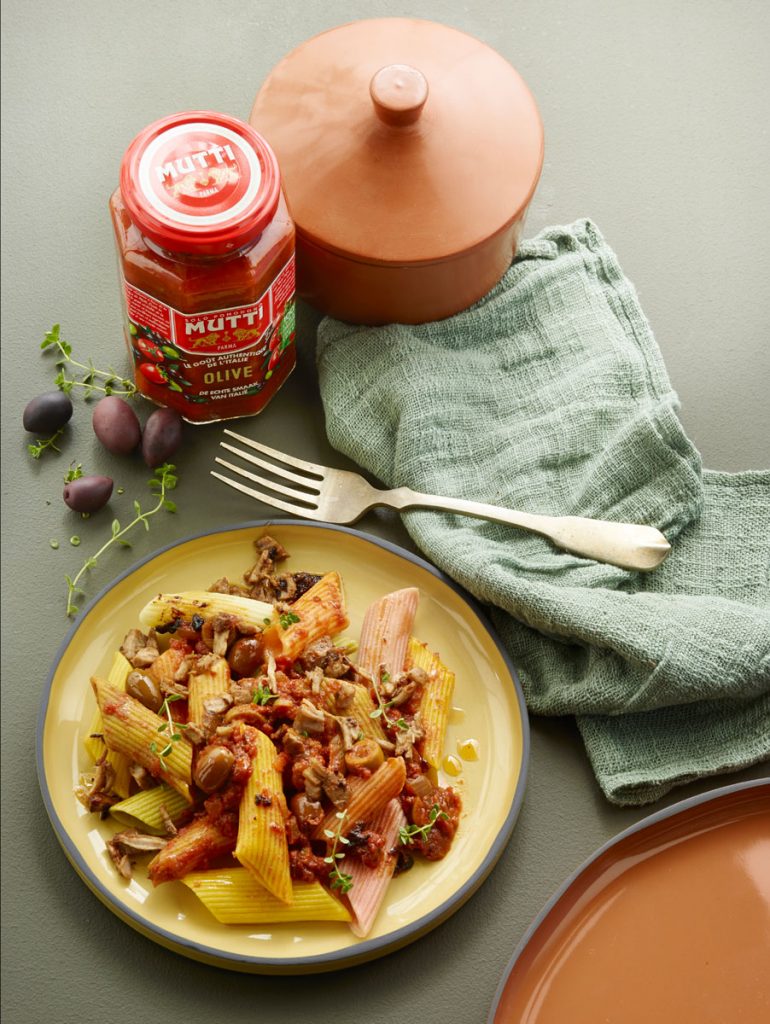 Sauce tomates olives produit