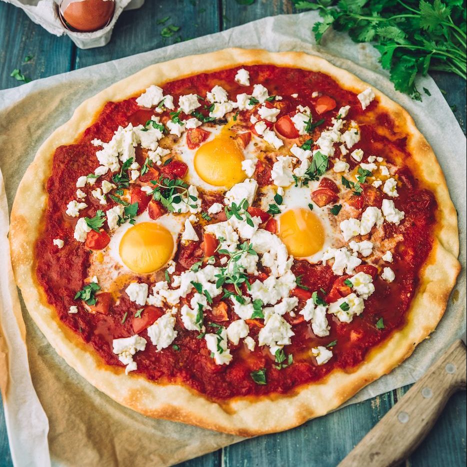 Pizza façon Chakchouka Pizza façon Chakchouka