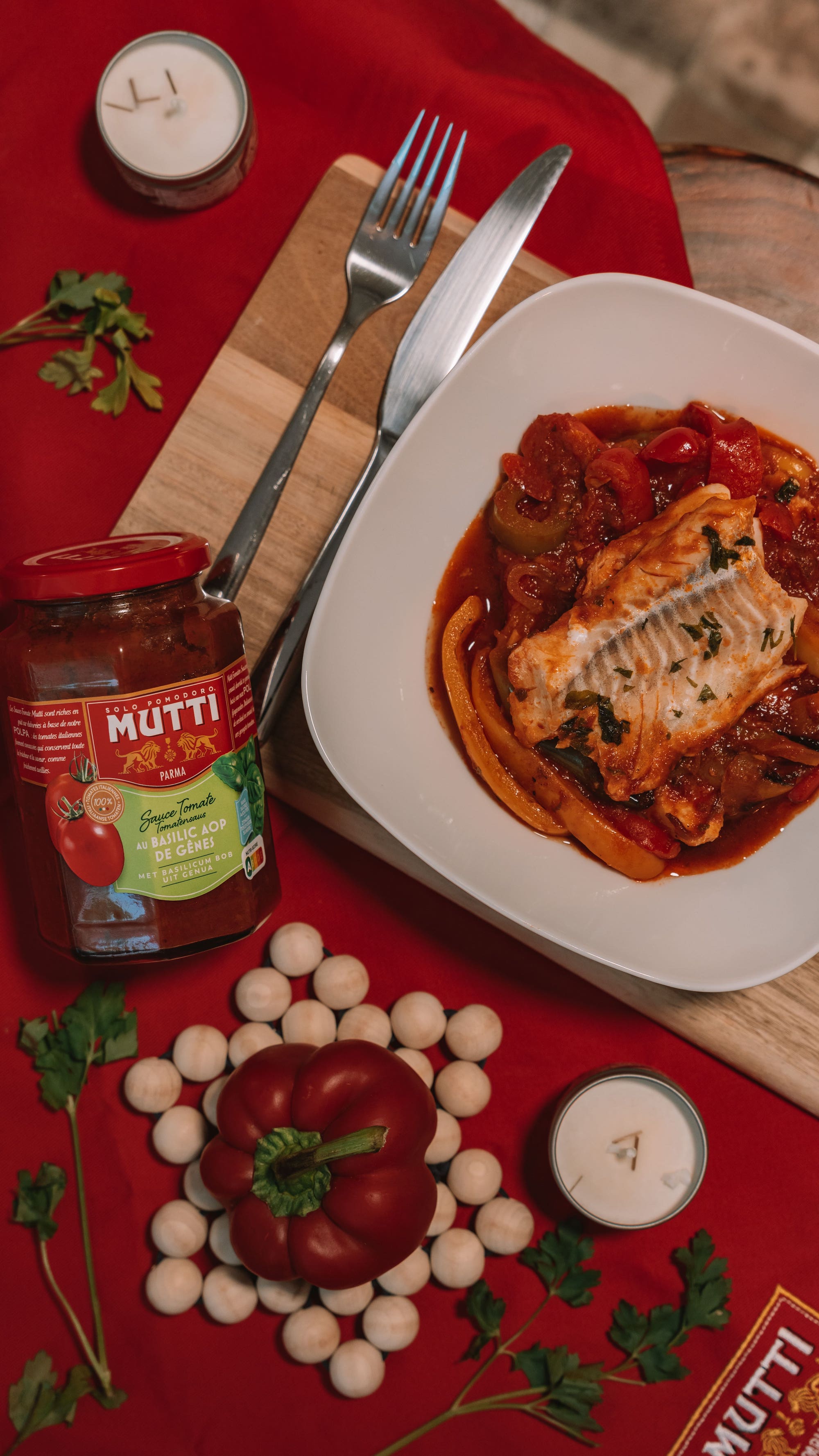 Cabillaud à la basquaise