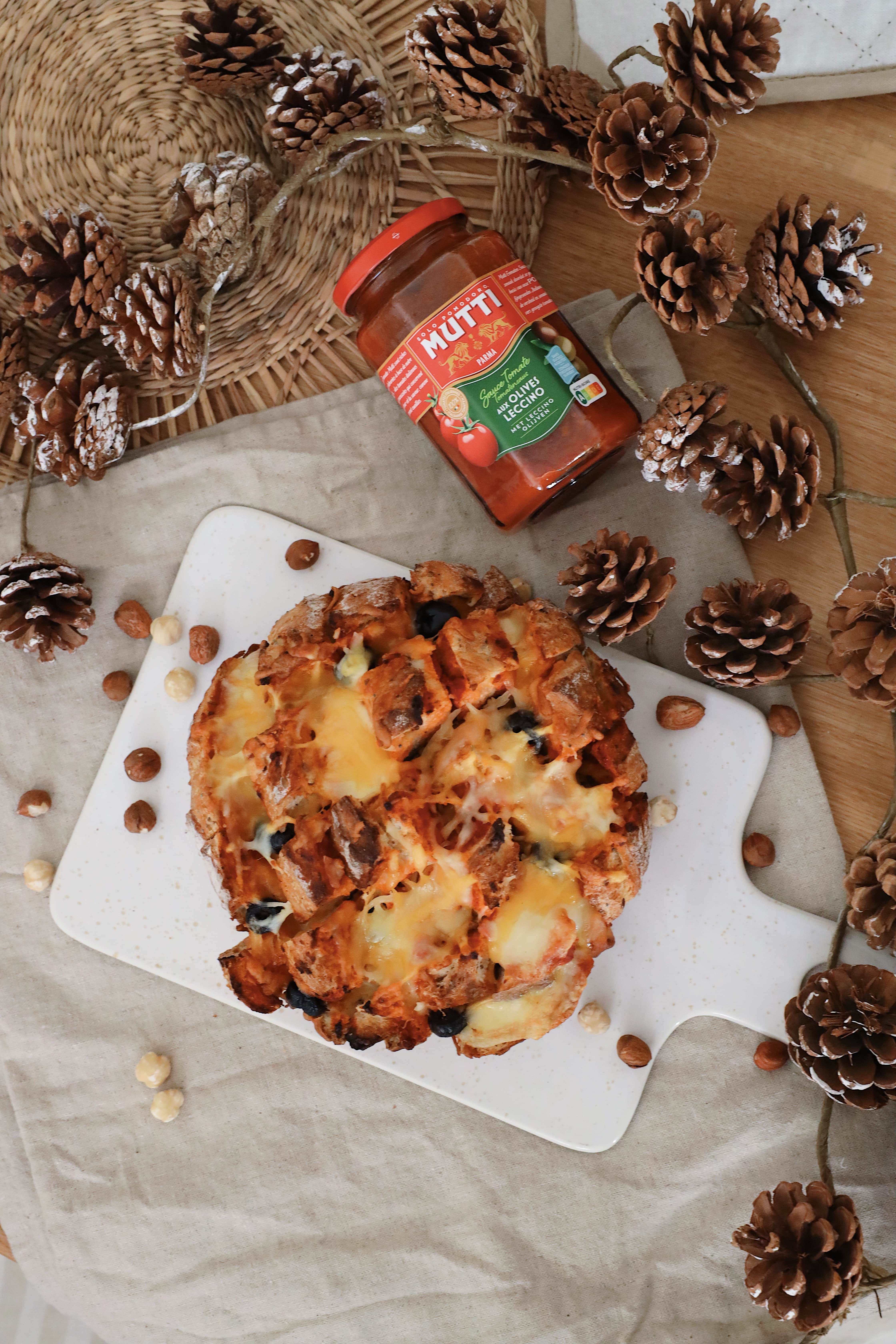 Pain hérisson façon pizza