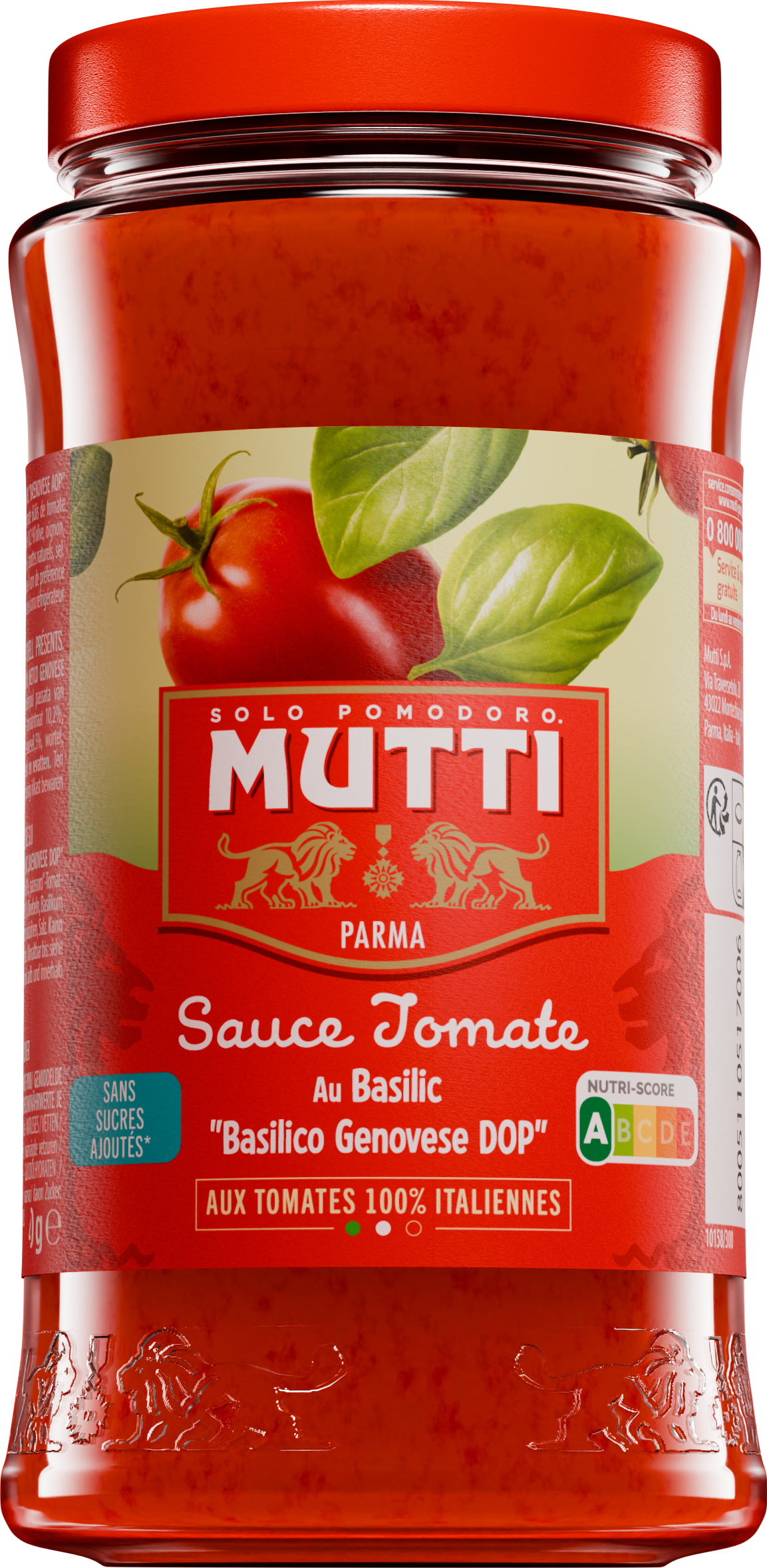 Sauce tomate au Basilic AOP de Gênes