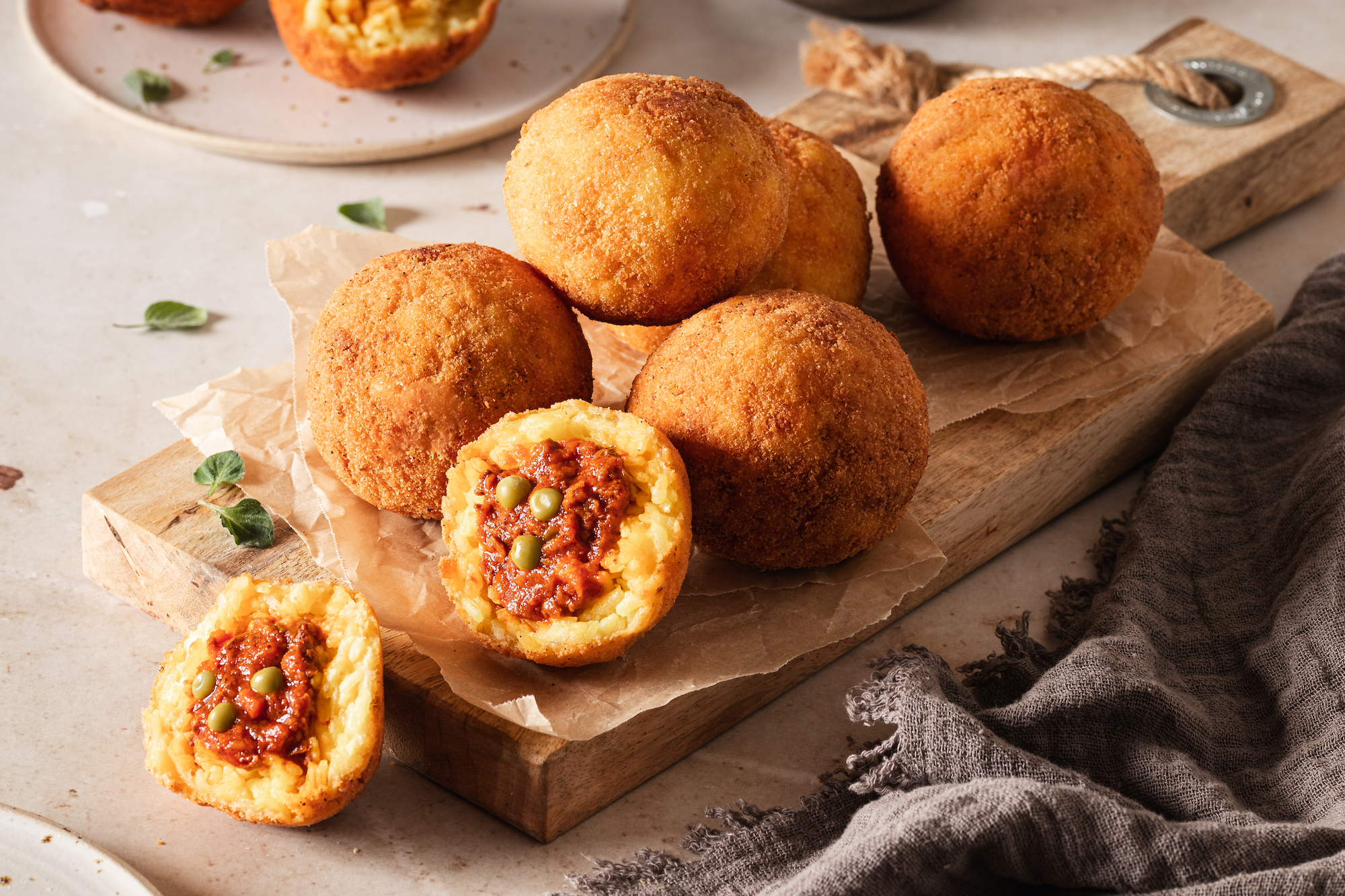 Arancini de riz à la Bolognaise végétale