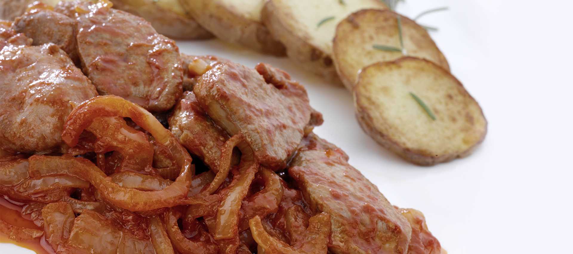 Calf liver with Concentrato (tomato paste) Calf liver with Concentrato (tomato paste)