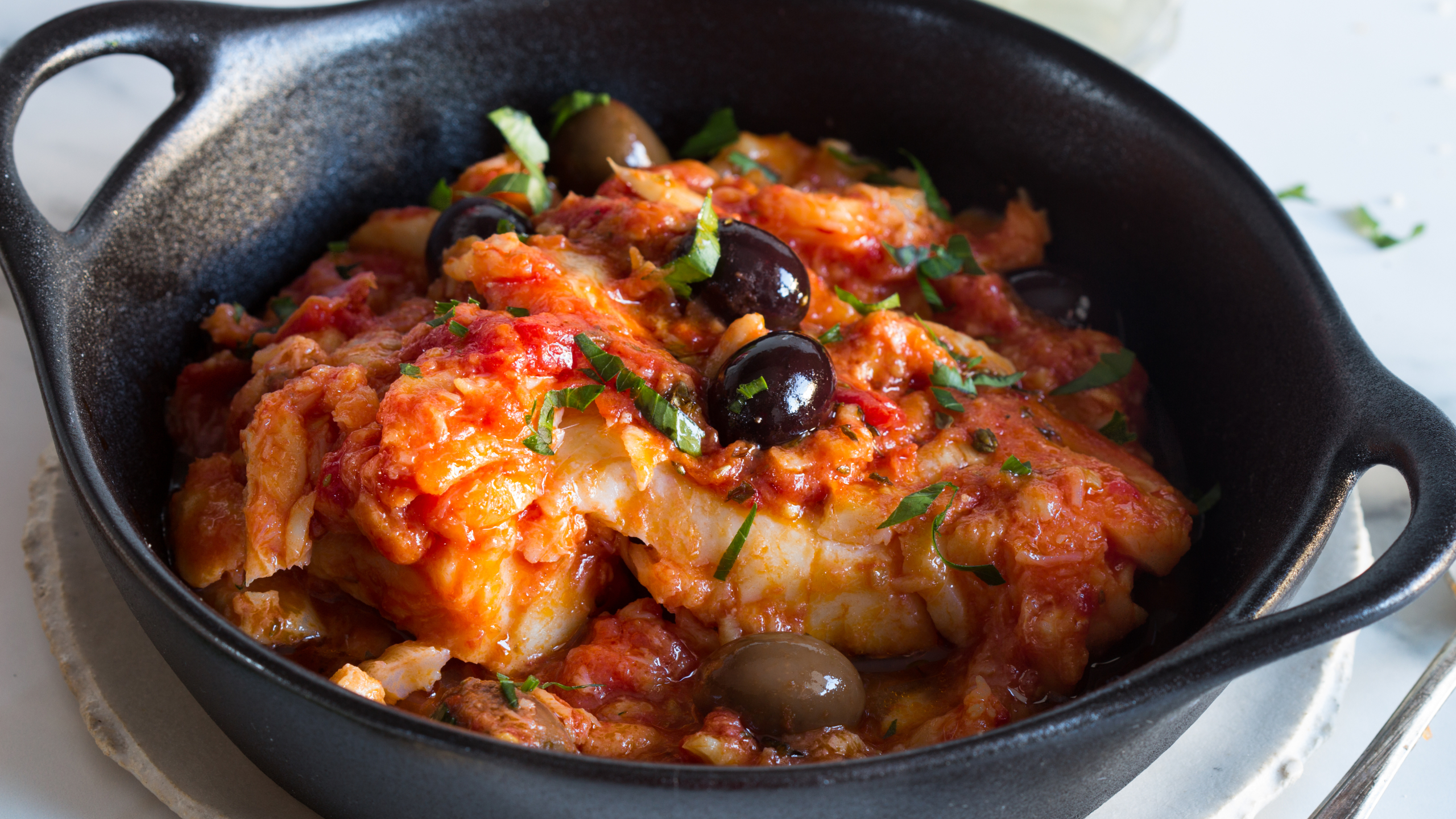 Livornese-style salt cod