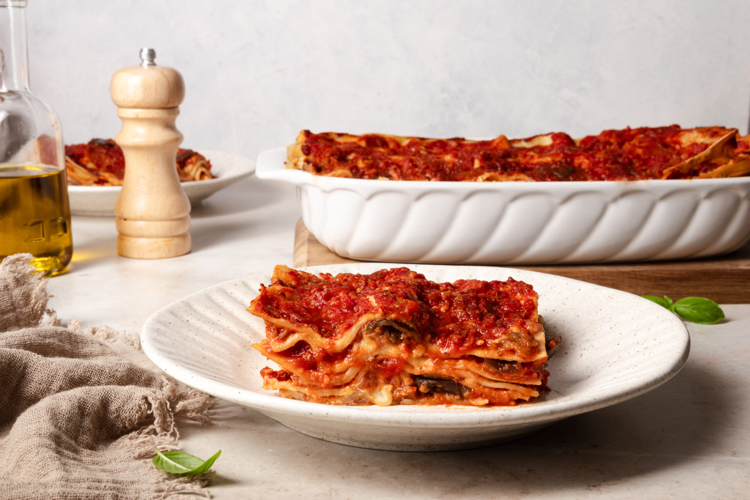 Vegetable Lasagna with Red Sauce
