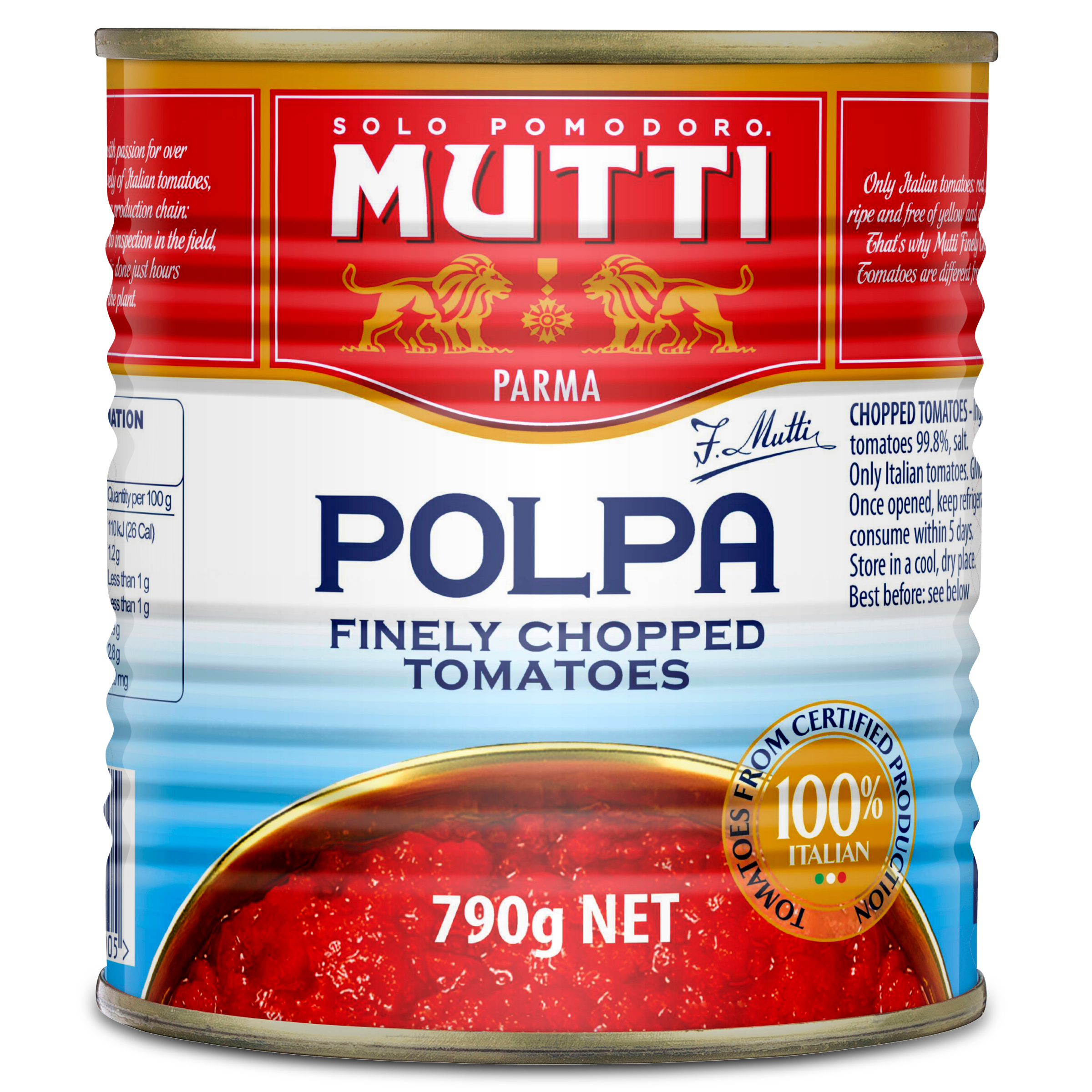 polpa finely chopped tomatoes