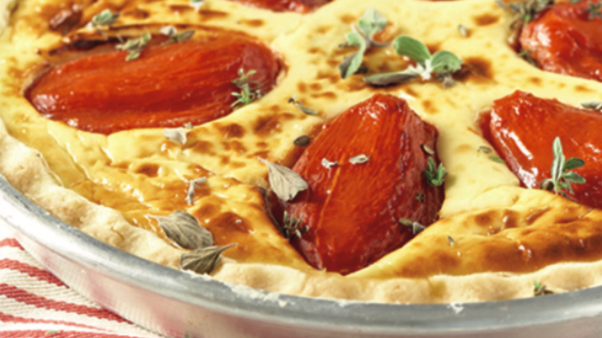 Sýrový quiche s rajčaty