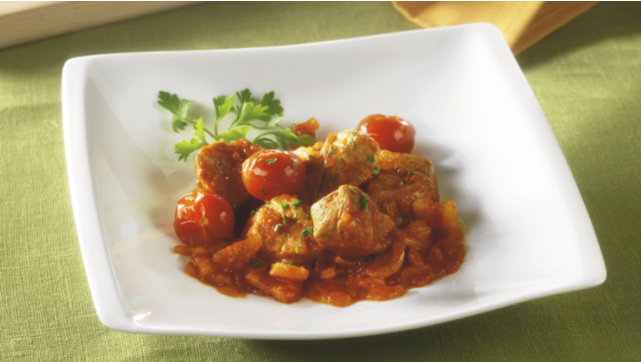 Vepřová plec na rajčatech