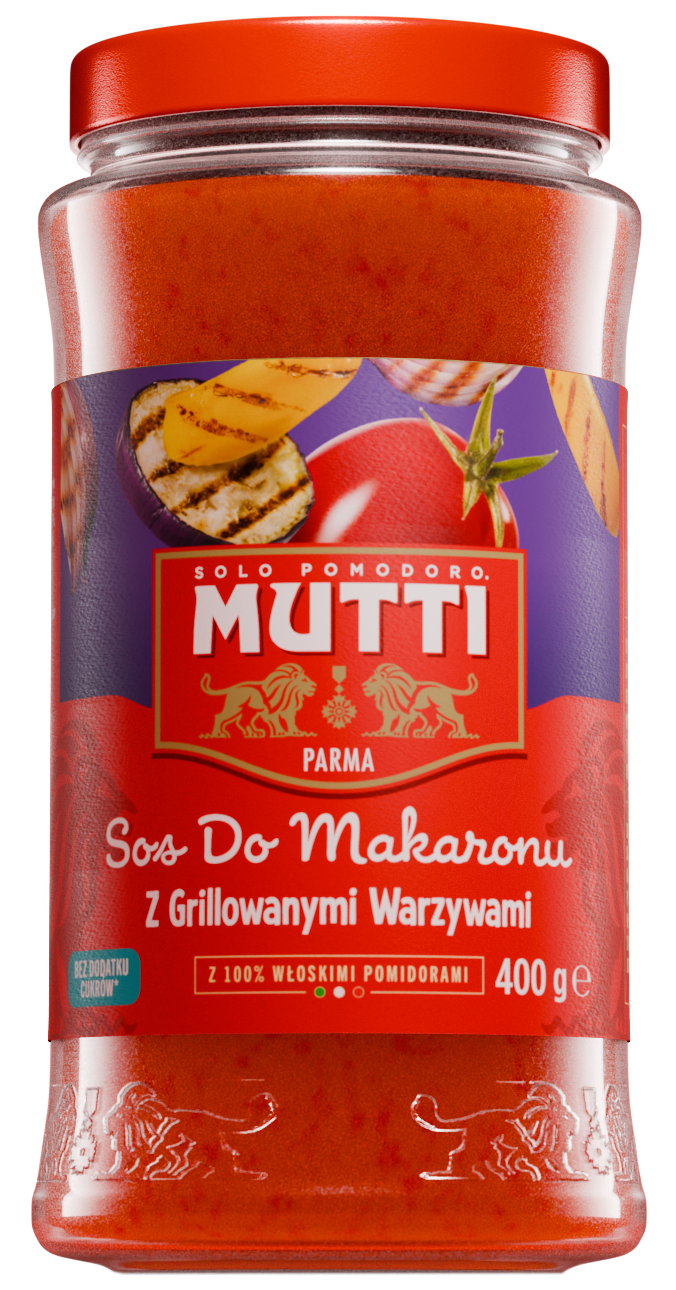 Sos pomidorowy z grillowanymi warzywami