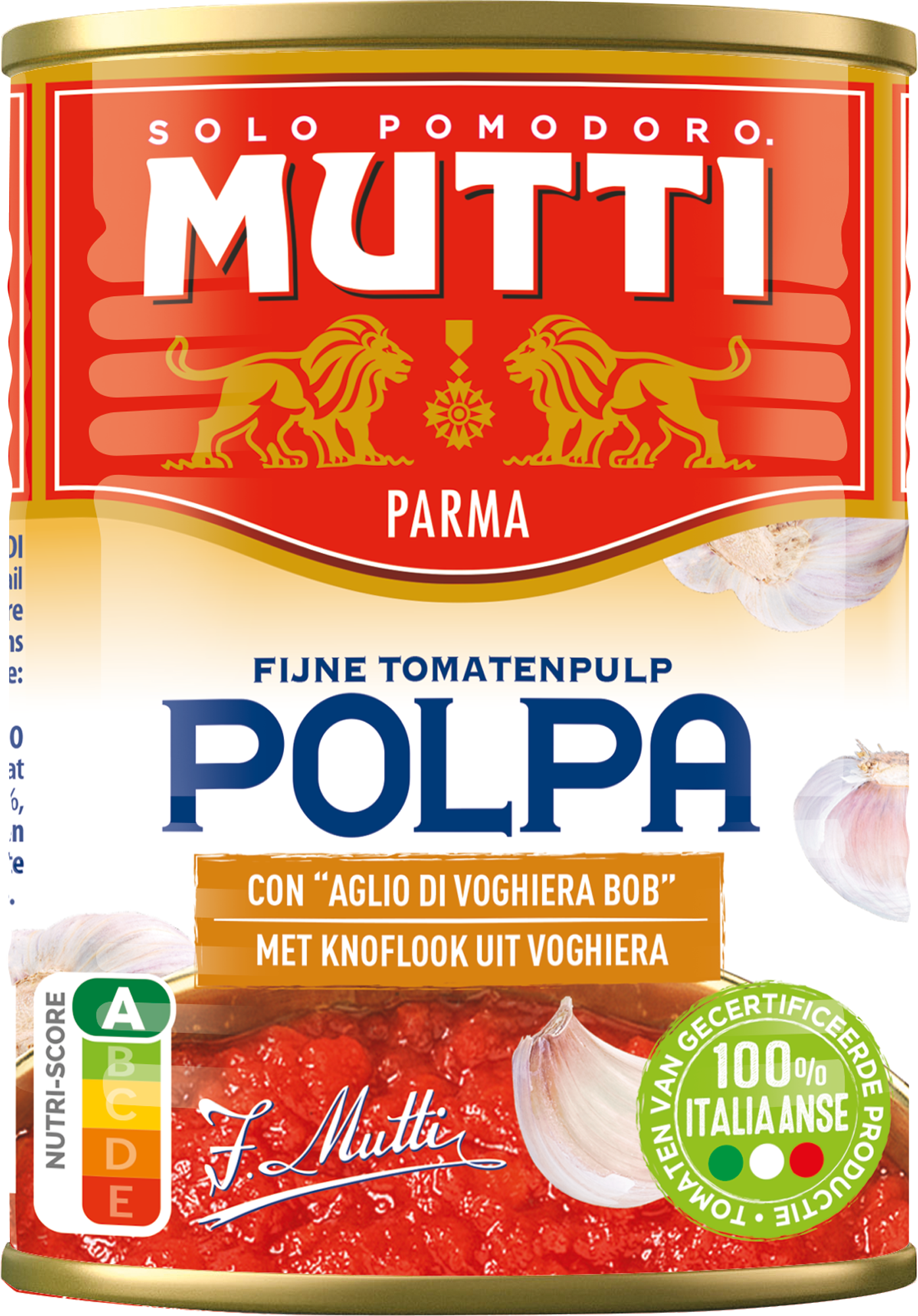 Polpa met knoflook