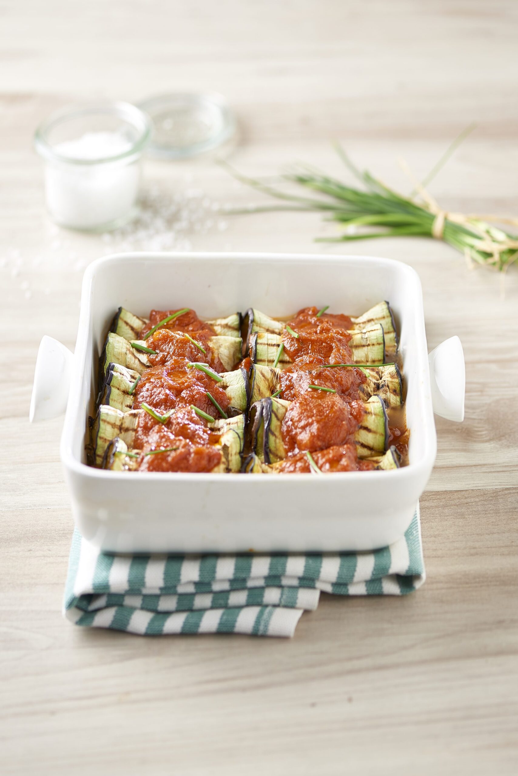 Aubergine Dumplings met Tomaat en Mozzarella