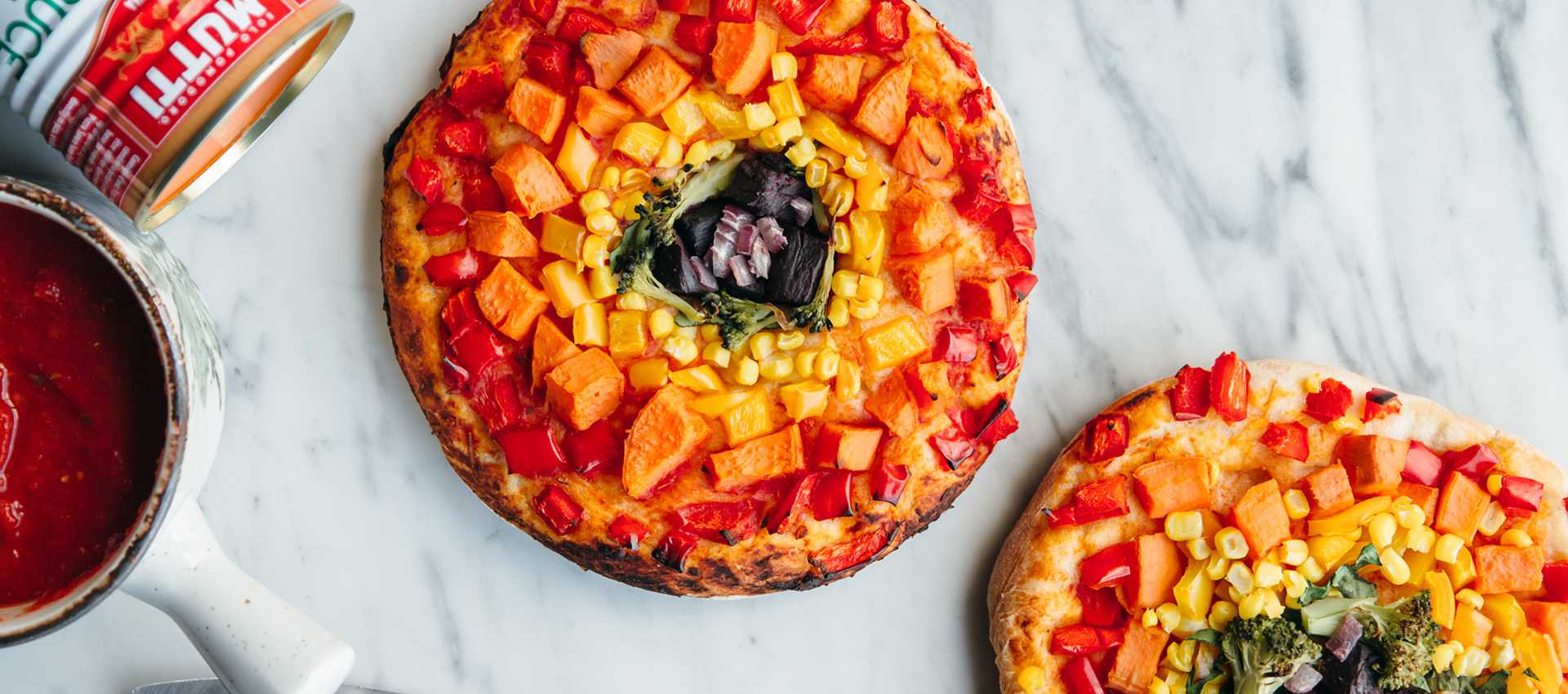 Pizza curcubeu Pizza curcubeu
