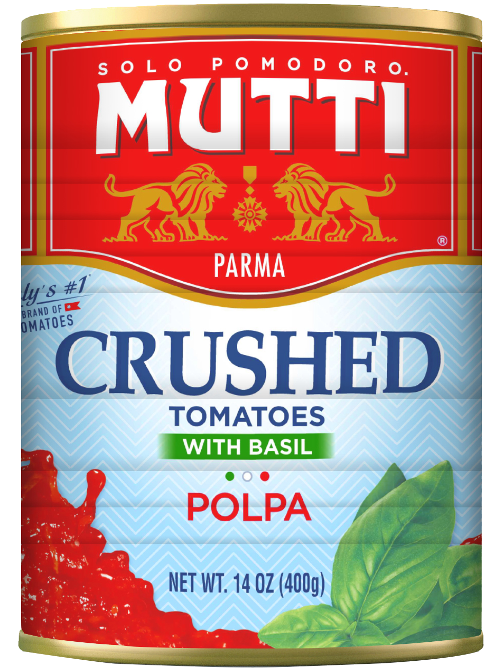 Crushed tomatoes with basil