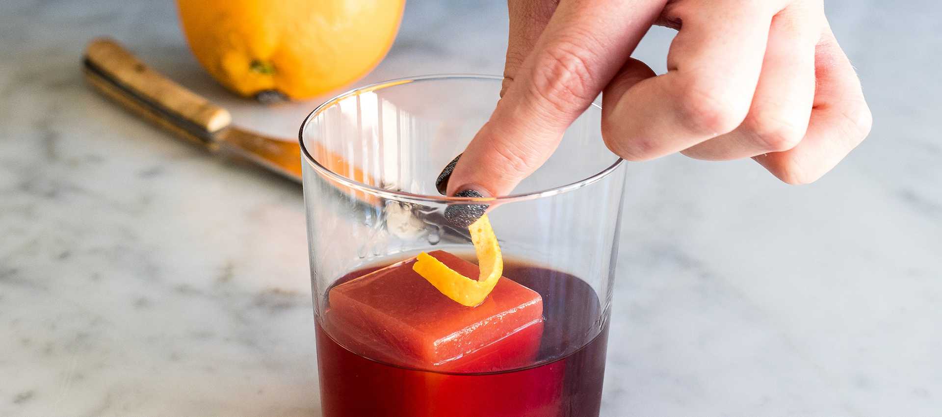 Bloody Negroni made with Tomato Puree