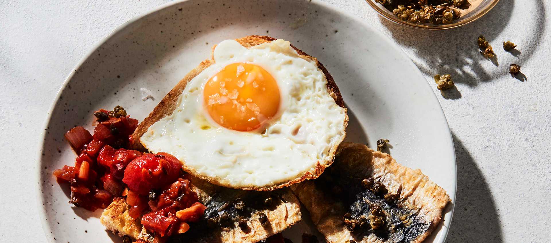 Gourmet Breakfast made with Datterini Tomatoes