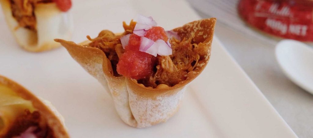 Pulled Pork Tortilla Tartlets Pulled Pork Tortilla Tartlets
