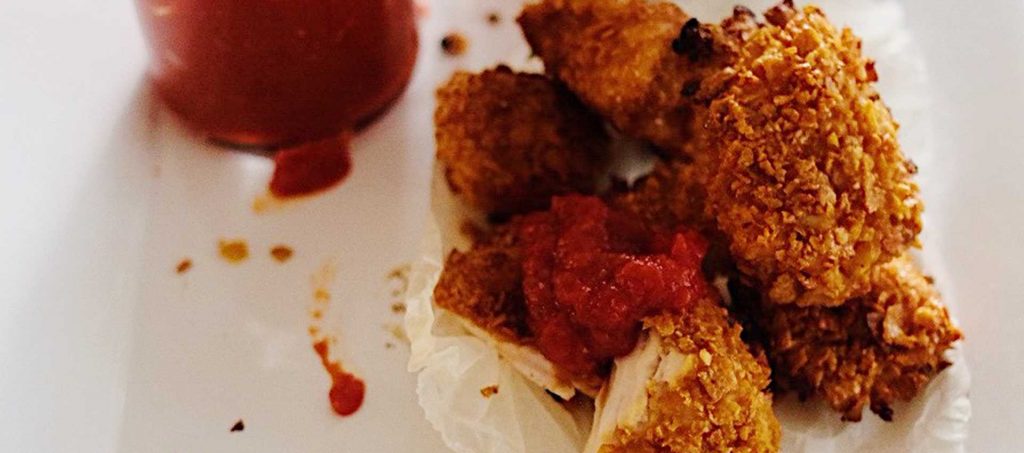Honey Chicken Nuggets with Tomato Relish Honey Chicken Nuggets with Tomato Relish