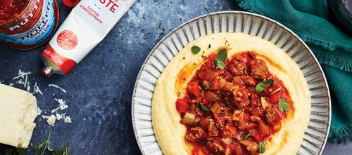 Polenta and sausage ragu Polenta and sausage ragu