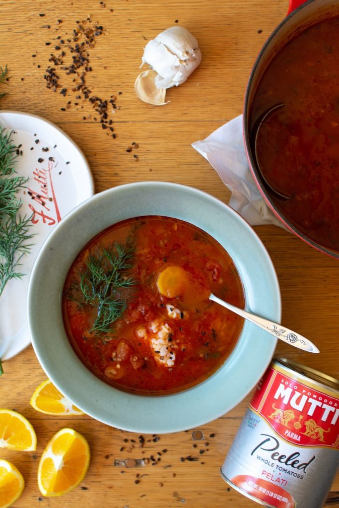 Tomato and Rice Soup with Dill Tomato and Rice Soup with Dill