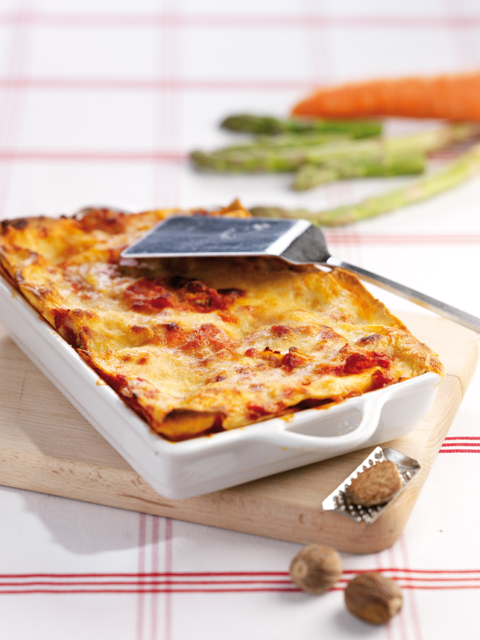 Vegetable Lasagna made with Tomato Puree