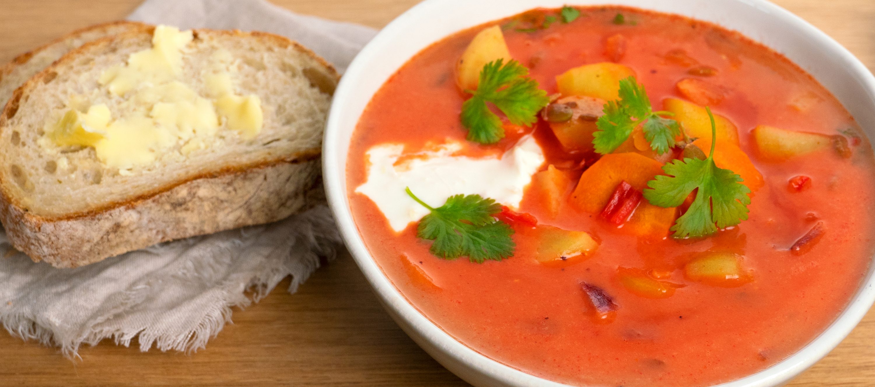 Indian tomato-lentil soup